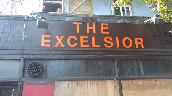 2016: The former Excelsior frontage about to be removed.